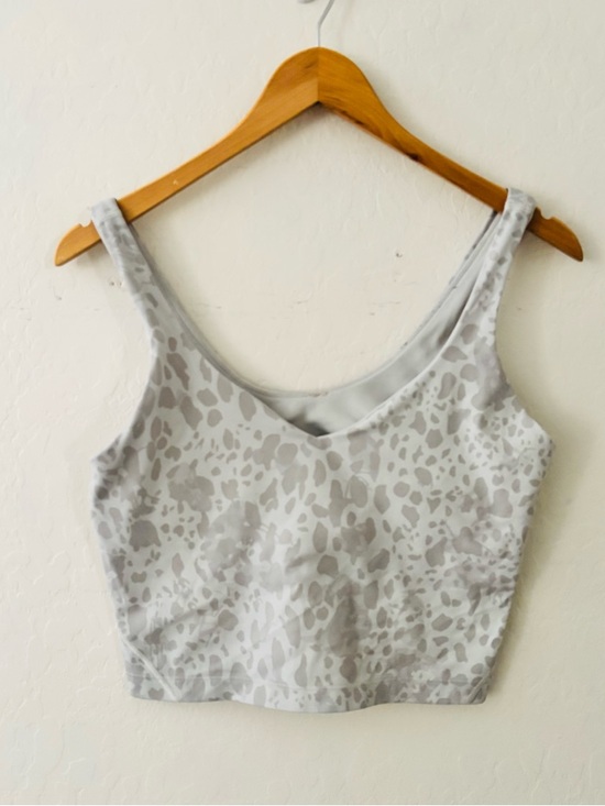 lululemon athletica Tops - Lululemon Align Tank Top Cheetah Camo Antique White Multi Size 10 Built-In Bra